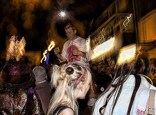 St Ives Cornwall New Years Eve party pictures.