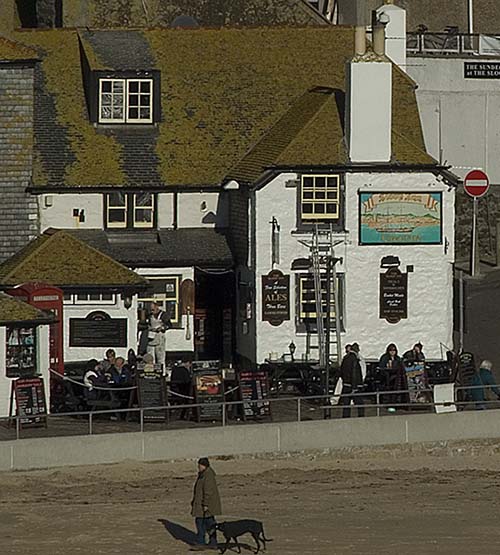 The Sloop Inn shot from Poscader decking